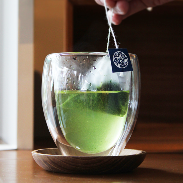 桐箱入り「空飛ぶお茶」煎茶ティーバッグ(個包装100p入り)茶箱
