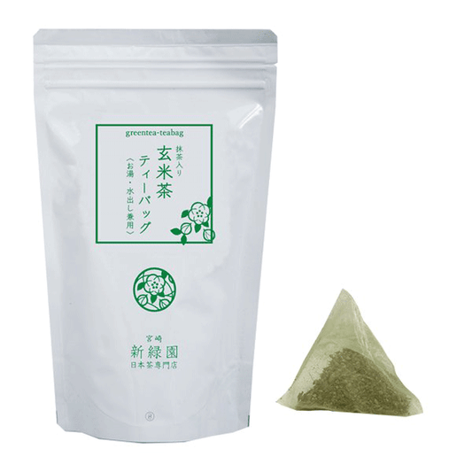 【TB】抹茶入り 玄米茶ティーバッグ(5g×20p)【GM6】(お湯・水出し兼用)