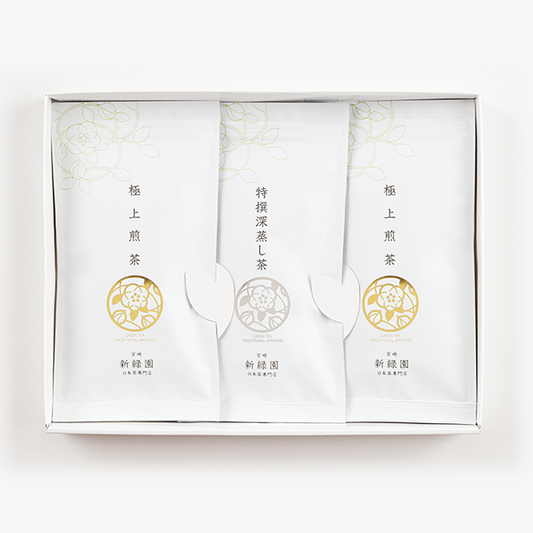 【SF47】極上煎茶100g×2 特撰深蒸し茶100g