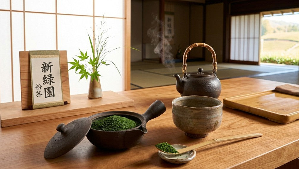 【日本茶コラム】粉茶とは？濃い味わいが魅力の日本茶 ― 新緑園の粉茶の楽しみ方