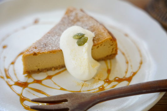 【日本茶コラム】濃厚ほうじ茶チーズケーキ