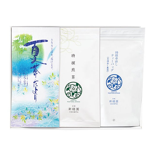 【進物箱】夏ギフト３（夏茶､特撰煎茶､水出しTB）